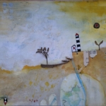 ohne Titel, Mischtechnik auf Leinwand, 50x70, 2025