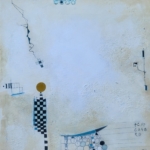 ohne Titel, Mischtechnik auf Leinwand, 40x40,2025