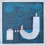 ohne Titel, Mischtechnik auf Leinwand, 38x38, 2024/25